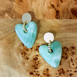 Teddy Heart Earring