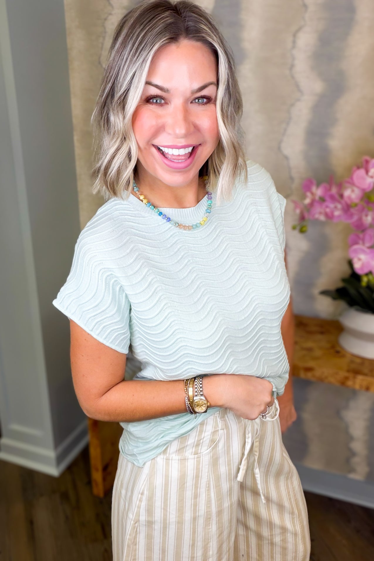 Landon Waves Knit Top