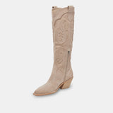 SAMSIN TAUPE SUEDE BOOTS