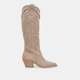 SAMSIN TAUPE SUEDE BOOTS