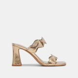 ILVA HEELS || GOLD LEATHER