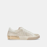 ZINA SNEAKER || BONE/GOLD WOVEN *NOT ELIGIBLE FOR DISCOUNT*