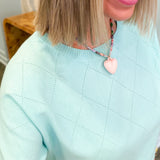 Molly Mint Pointelle Top
