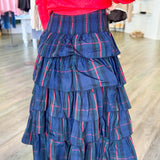 Hailey Plaid Midi Skirt