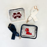 VARSITY PATCH CLEAR CROSSBODY