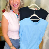 Harper Solid Cinched Top