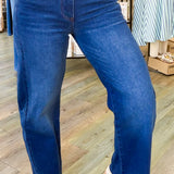 Meg High Rise Wide Leg Curator Dark Wash