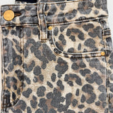 KELSEY LEOPARD ANKLE FLARE JEANS