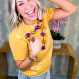 Sunflower Sequin Top