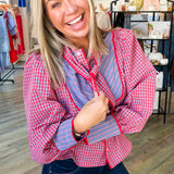 Mixed Up Millie Plaid Blouse