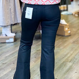 Happi Coated Mid-Rise Flare Denim