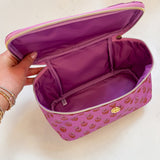 PINK FLORAL KISS AND MAKEUP BAG