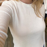 ABIGAIL IVORY THERMAL TOP