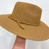 Pebble - Structured Crochet Papr Braid Fedora Hat
