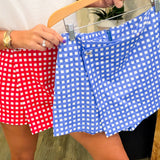 Lori Checkered Wrap Skort