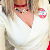 Cream Wrap V-Neck Sweater