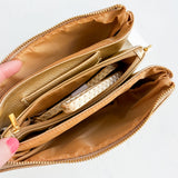 LIZ GOLD CROSSBODY BAG