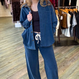 Emma Denim Button Up Top