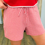 Red Plaid Shorts