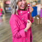 ANNA RAIN JACKET || DUSTY ROSE