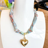 SCARF SINGLE CHARM NECKLACES ||  6 STYLES
