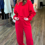 RUBY RED SWEATSHIRT
