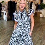 DARBY NAVY FLORAL MINI DRESS