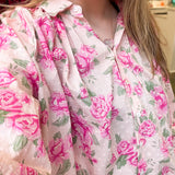 Rose Pink Floral Blouse