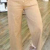 High Wasted & Hammered Button Jean