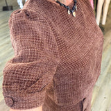 Betsy  Brown Tweed Skirt Set