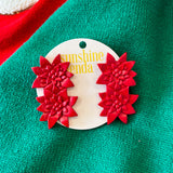 POINSETTIA EARRINGS