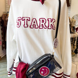 Millie “Stark” Maroon & White Starkville Sweatshirt