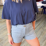 Colette Shorts Scallop Detail Pocket