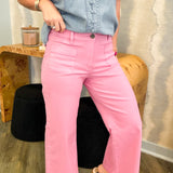 Meg High Rise Wide Leg Jean - Cupcake
