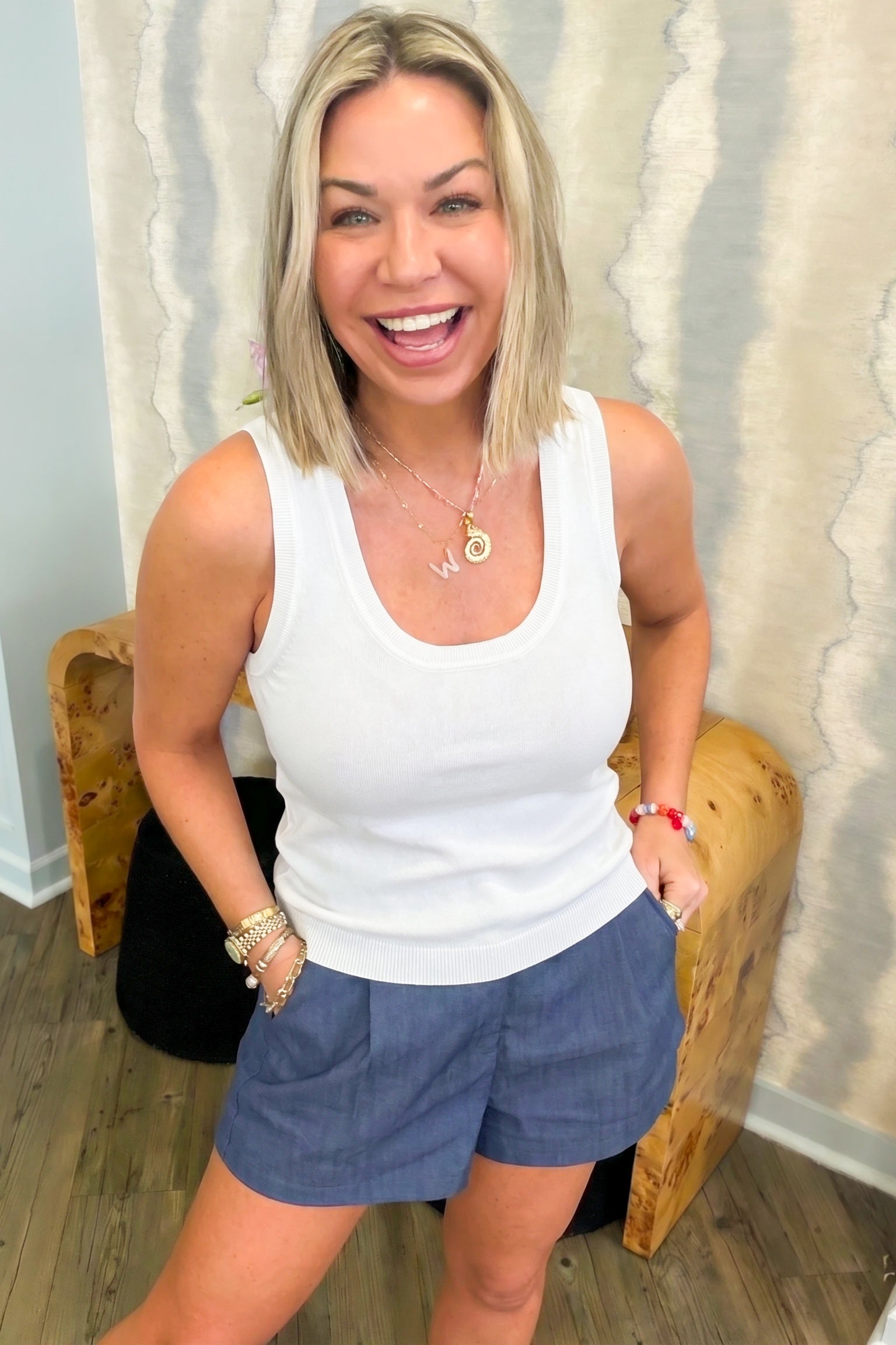 Molly Solid Knit Tank Top