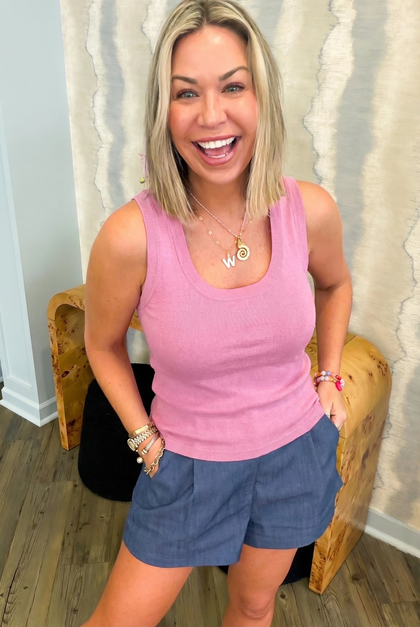 Molly Solid Knit Tank Top