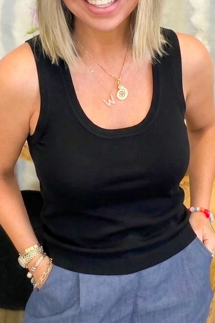 Molly Solid Knit Tank Top