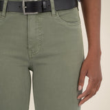 KELSEY SAGE GREEN ANKLE FLARE JEANS