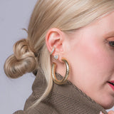 LADRIELLE GOLD HOOPS || 2 SIZES