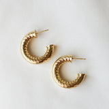LADRIELLE GOLD HOOPS || 2 SIZES