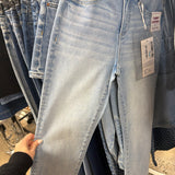 Tummy Control High Rise Crop Straight Jeans