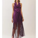 Purple Fringe Passion Dress