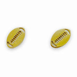 Football State Gold Stud Earring
