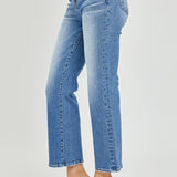 LANA MID RISE CROP FLARE JEANS