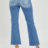 LANA MID RISE CROP FLARE JEANS