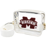 VARSITY PATCH CLEAR CROSSBODY