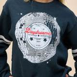 DISCO BALL VARSITY SWEATSHIRT