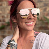 SHAY GOLD SUNGLASSES