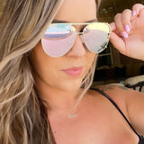 SHAY GOLD SUNGLASSES