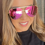 SHAY HOT PINK SUNGLASSES